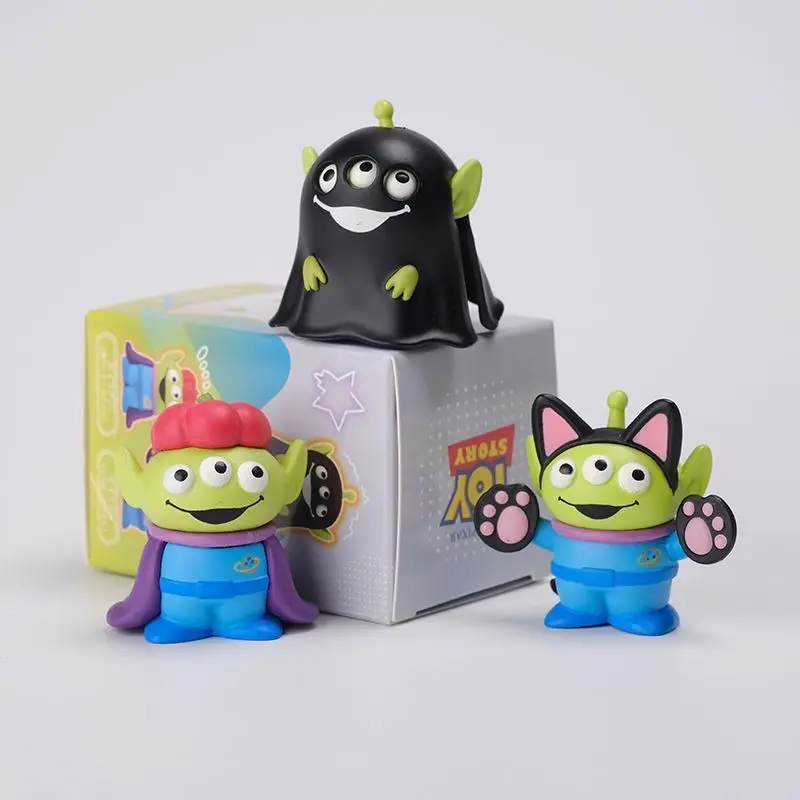 Disney Anime Toy Story Alien Halloween Ghost Cloak Drag, desktop model, small ornaments blind box, birthday gift