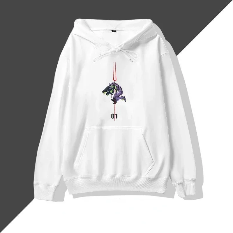 Neon Genesis Evangelion Japanse Nieuwe Stijl Gepersonaliseerde Geprint Trui Met Capuchon Voor Mannen En Vrouwen Met Anime Foto \'S