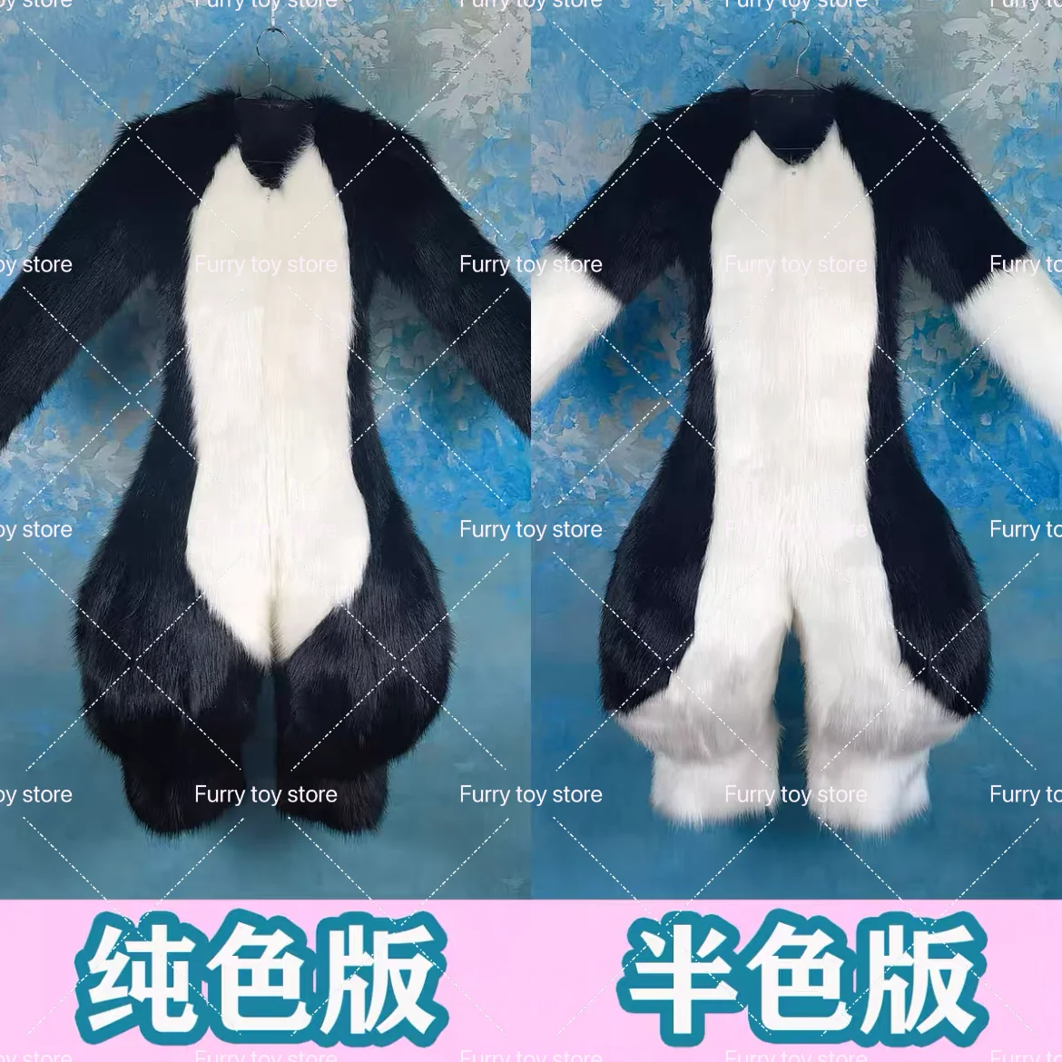 22-kolorowy futrzany kombinezon dla zwierząt Fursuit Wearable Furry Cute Furry Cosplay Costume Furry Suit Full Set Handmade Comic Sho