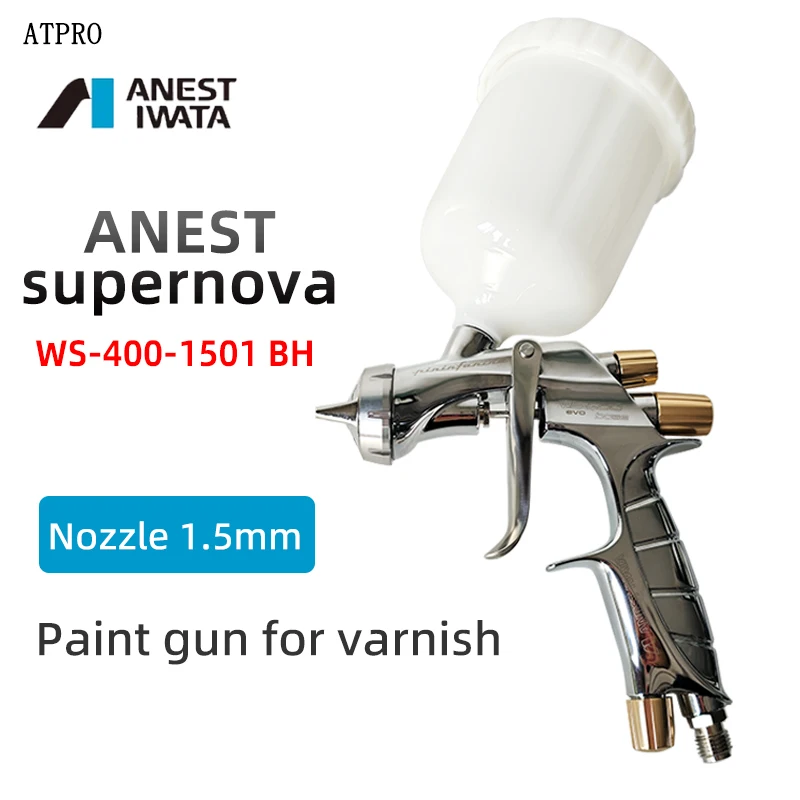 

Supernova Varnish Spray Gun WS-400-1501 BH Automotive Oil Spray Gun 1.5mm Nozzle Atomization Evenly