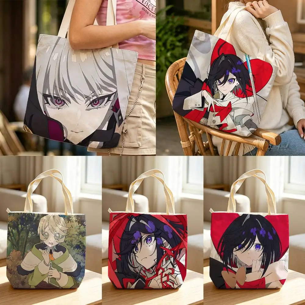 Sapphire THE Ribbon Hero Anime Waterproof Lined Canvas bags suitable for going to class, shopping, gifts, and commuting