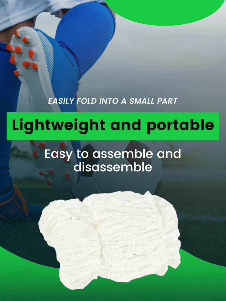 1.8/3.6M Football Goal Net Foldable Portable Soccer Goal Post Football Training Accessories for Club School Football Match