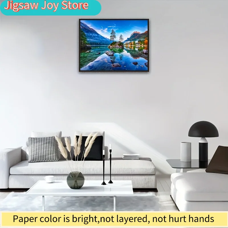 Hintersee Lake Reflection Puzzle 70x50 Alpine Series, Nature Immersion Edition for Outdoor Adventurers & Collectors,