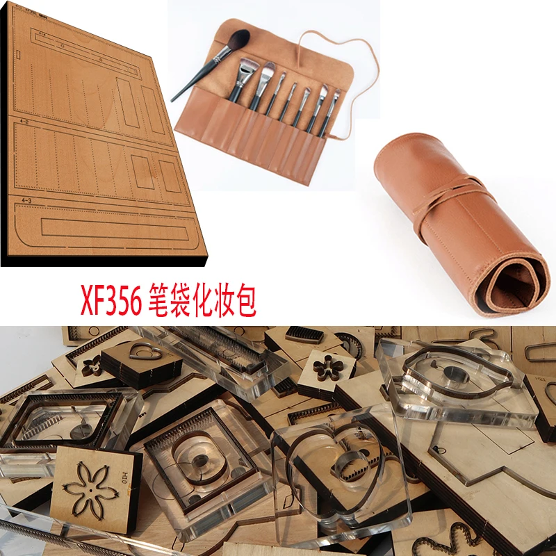 

New Japan Steel Blade Wooden Die Pencil case Makeup bag Leather Craft Punch Hand Tool Cut Knife Mould XF356 leather tools