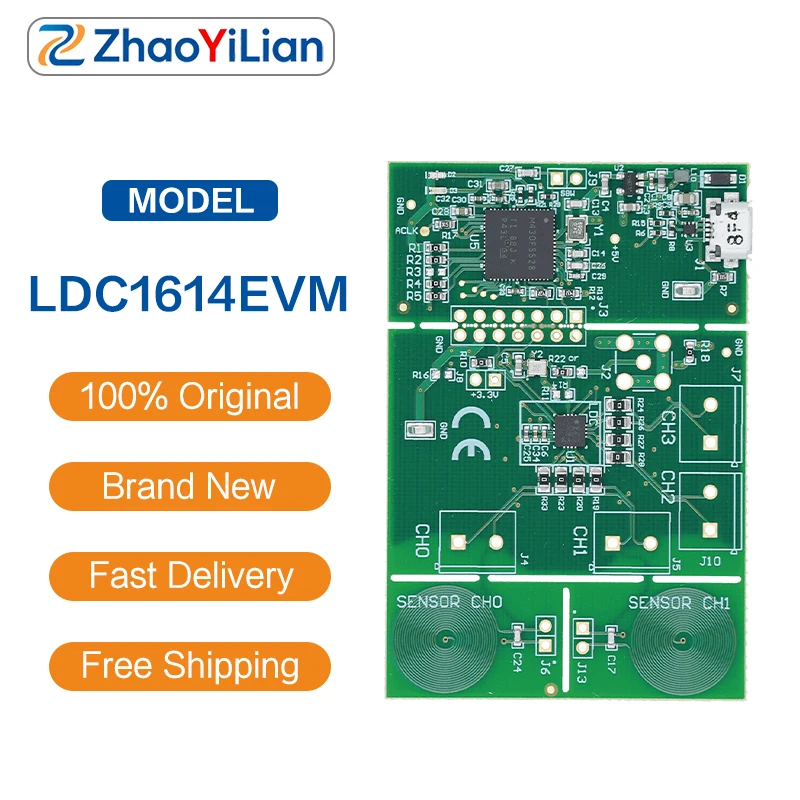 For LDC1614EVM LDC1614 Contactless Metal Position Detection Sensor Evaluation Module