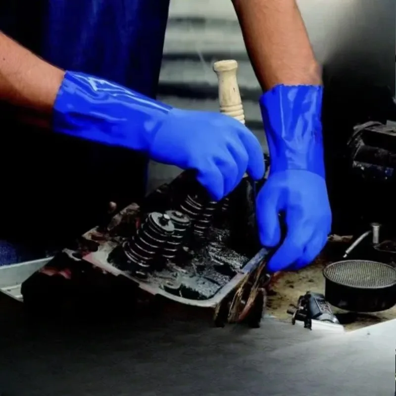 Industrial Chemical-Resistant Gloves, Thickened, Anti-slip, Oil-resistant, Acid-resistant Protection image 4