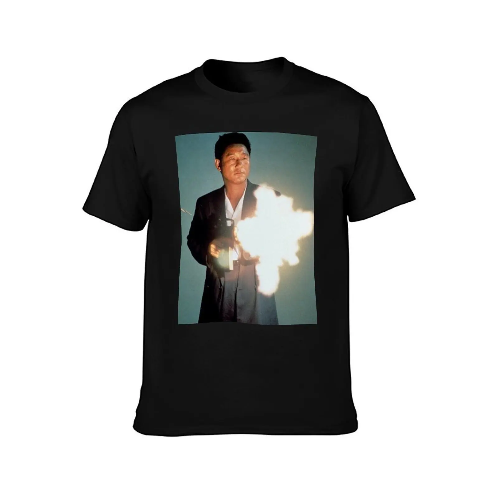 Sonatine Takeshi Kitano T-Shirt Summer Casual Cotton Tee Oversized Streetwear Tops Vintage Graphic Print Unisex Men Women
