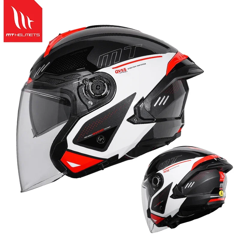 MT COSMO Motorcycle Helmet ECE DOT Certification Half Helmet Men Capacete Cascos Para Moto 3/4 Open Face Casco Electric Motobike