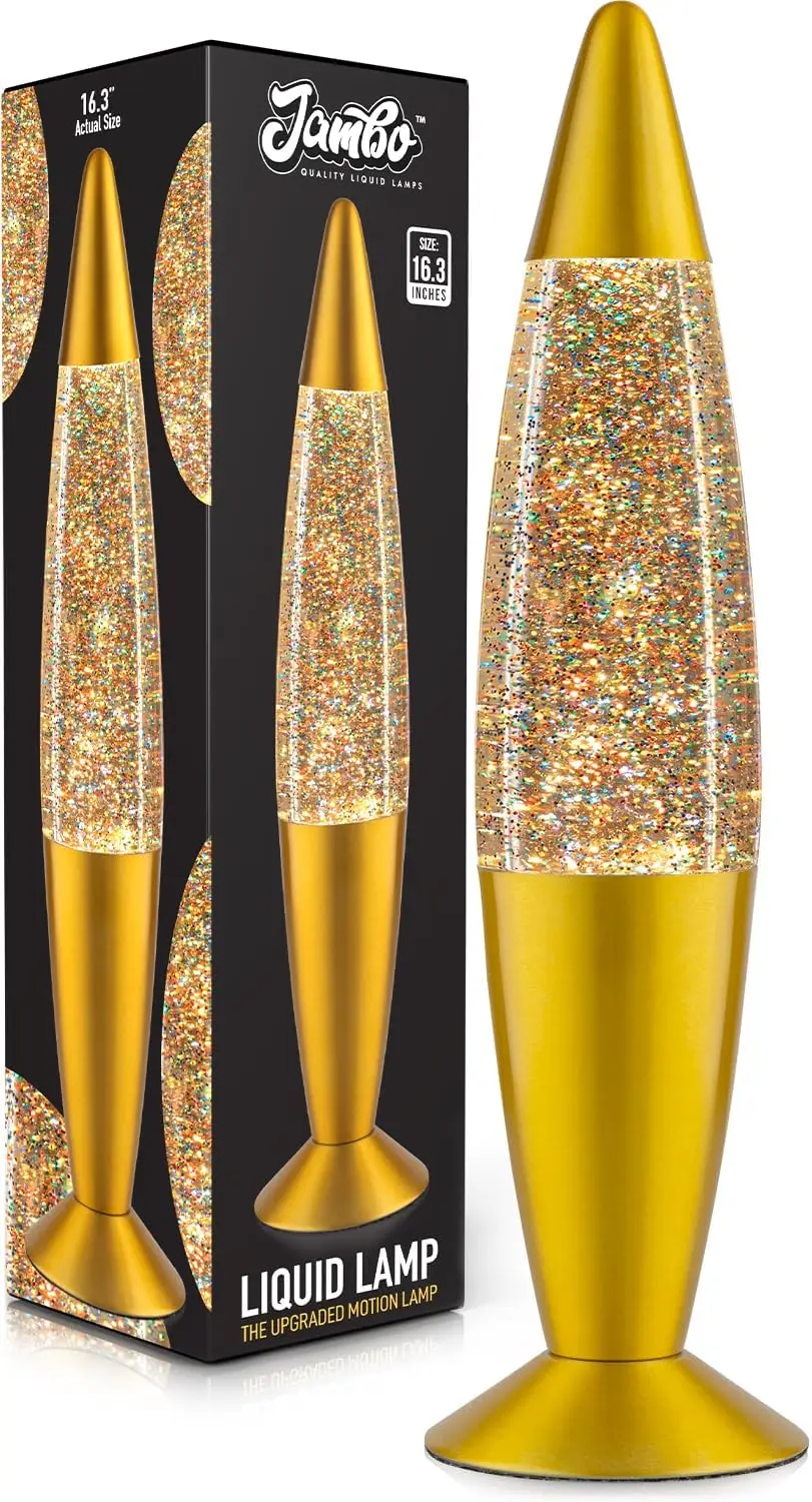 

16-Inch Rainbow Glitter Motion Lamp - Magical Liquid Light for Relaxation and Fun, Perfect Holiday Gift