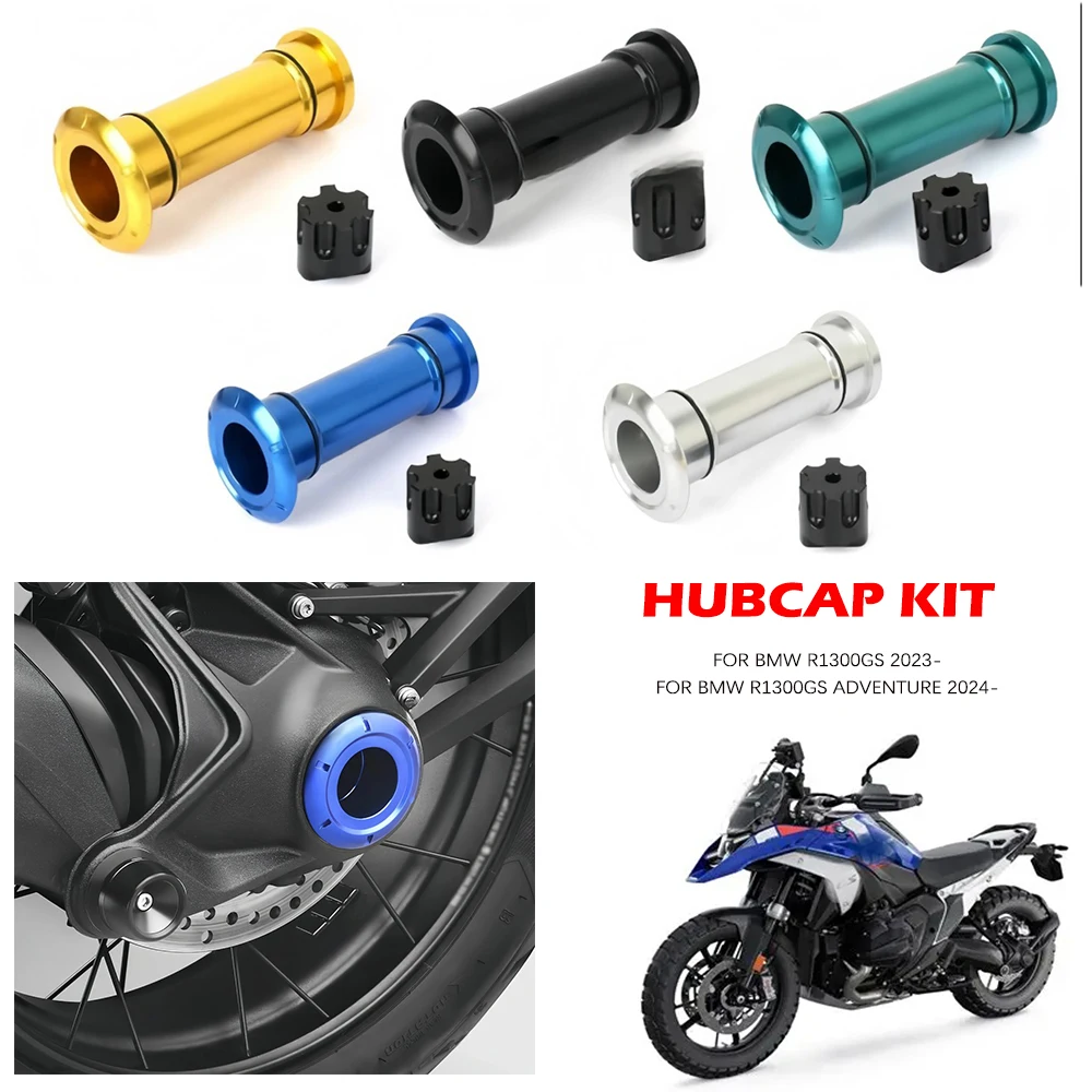 New Accessory CNC Parts For BMW R1300GS R1300 GS Adventure 2023 2024 2025 Wheel Hubs Rear Set Aluminum Hubcap Kit