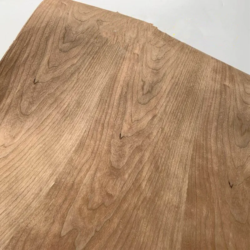 Natural Genuine Vintage Cherry Wood Veneer Sliced Furniture Rustic Veneer 56cmx2.5 Meters 0.25mm Thick Backing Kraft Paper C/C