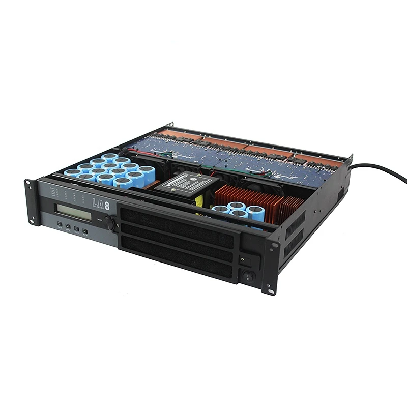 

LA8 audio sound equipment amplifiers speaker 4 channel 1000w dj DSP professional power amplifier