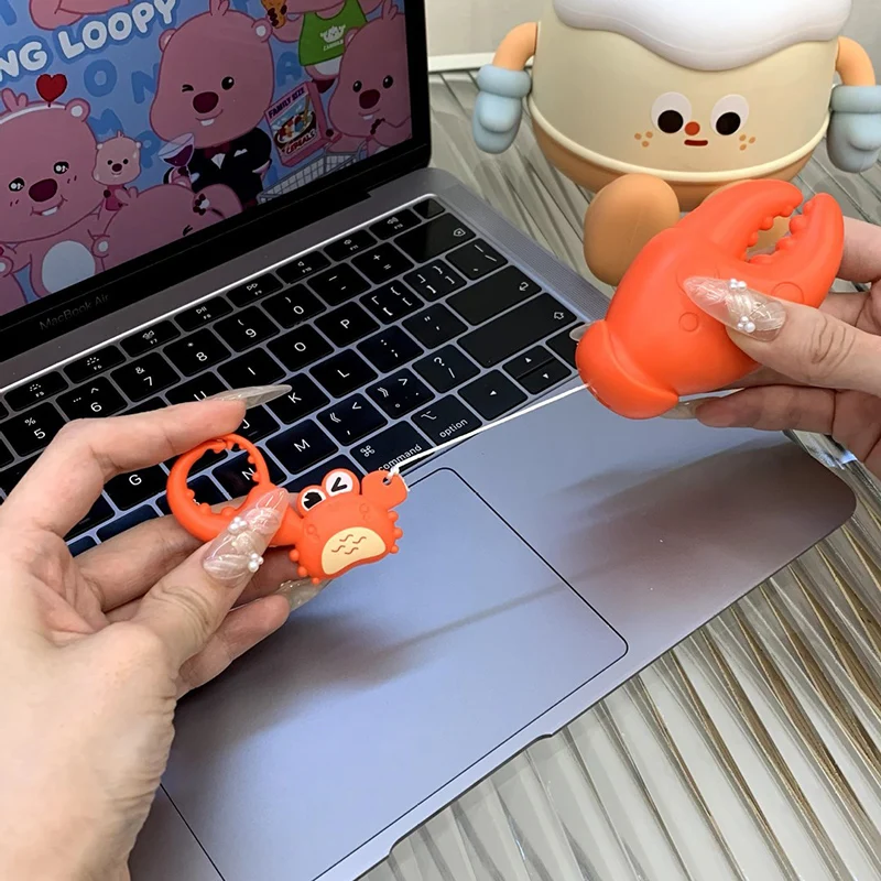 Trekkoord Krab Klauw Bijt De Hand Speelgoed Creatieve Cartoon Fun Pull String Krab Dier Grappig Stress Relief Speelgoed