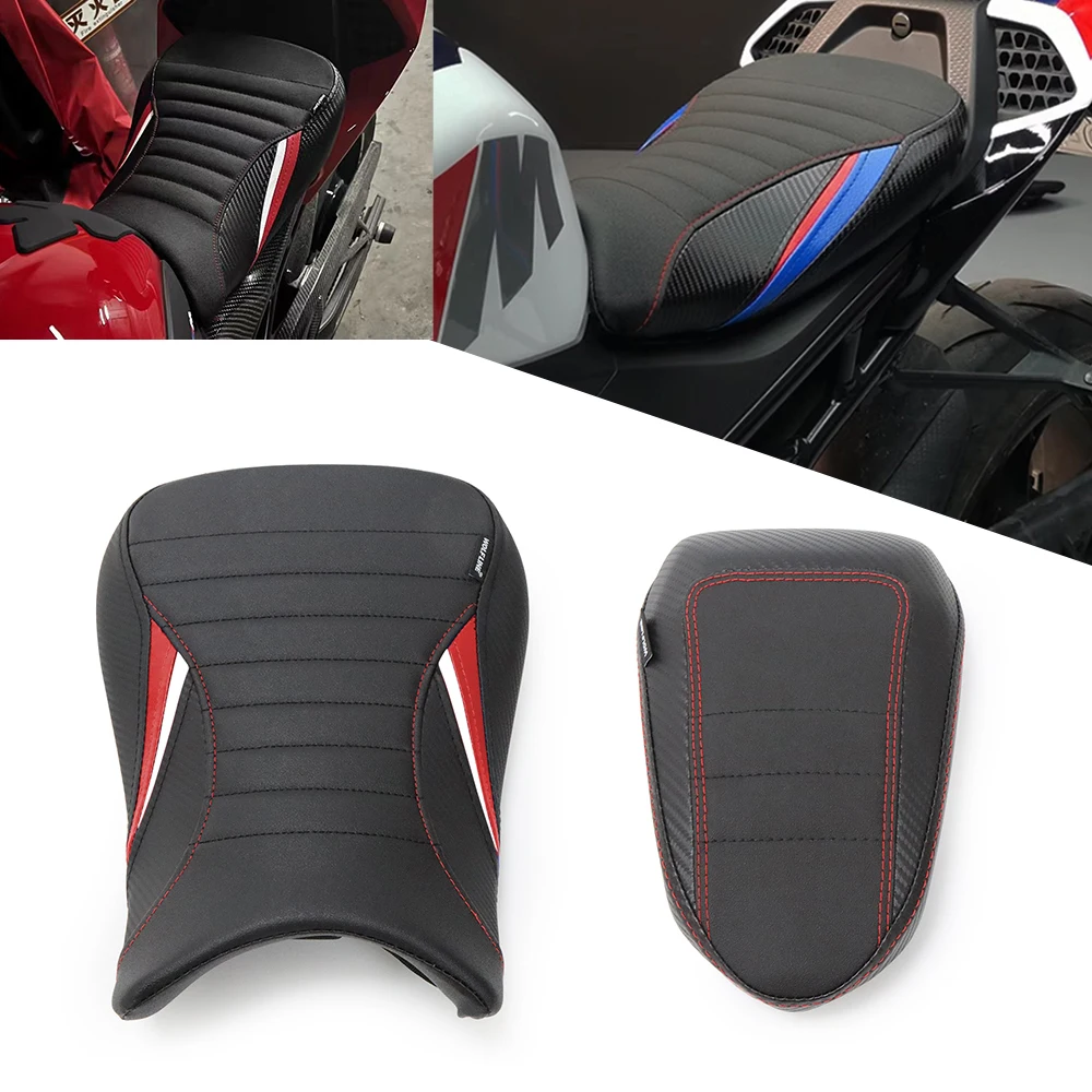 For BMW S1000RR 2019 2020 2021 2022 2023 2024 Front Driver Seat Motorcycle Rear Passenger Pillion Cushion Cover S 1000 RR