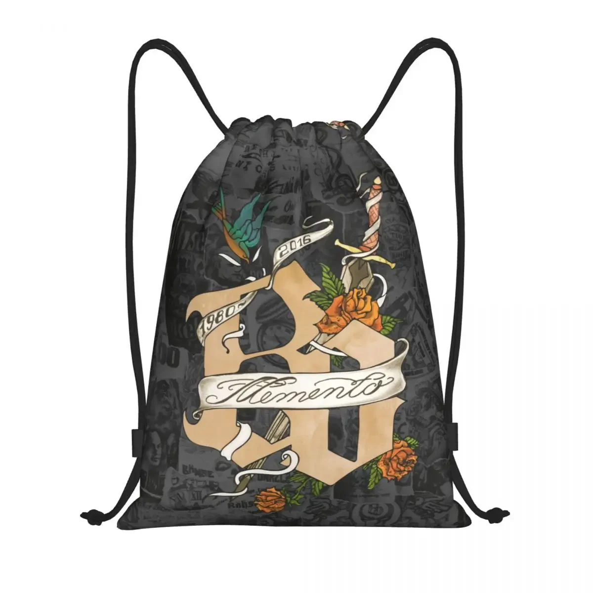 Bolso con cordón personalizado para hombre y mujer, mochila de Yoga, gimnasio, deportes, alemán, Rock