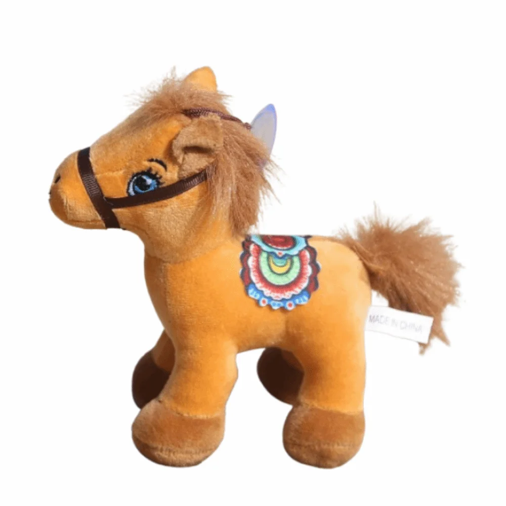 

Cute Stuffed Animal Horse Plush Toy Soft Year of The Horse Horse Plush Doll Toys 12/17cm Simulation Pony Zodiac Horse Pendant
