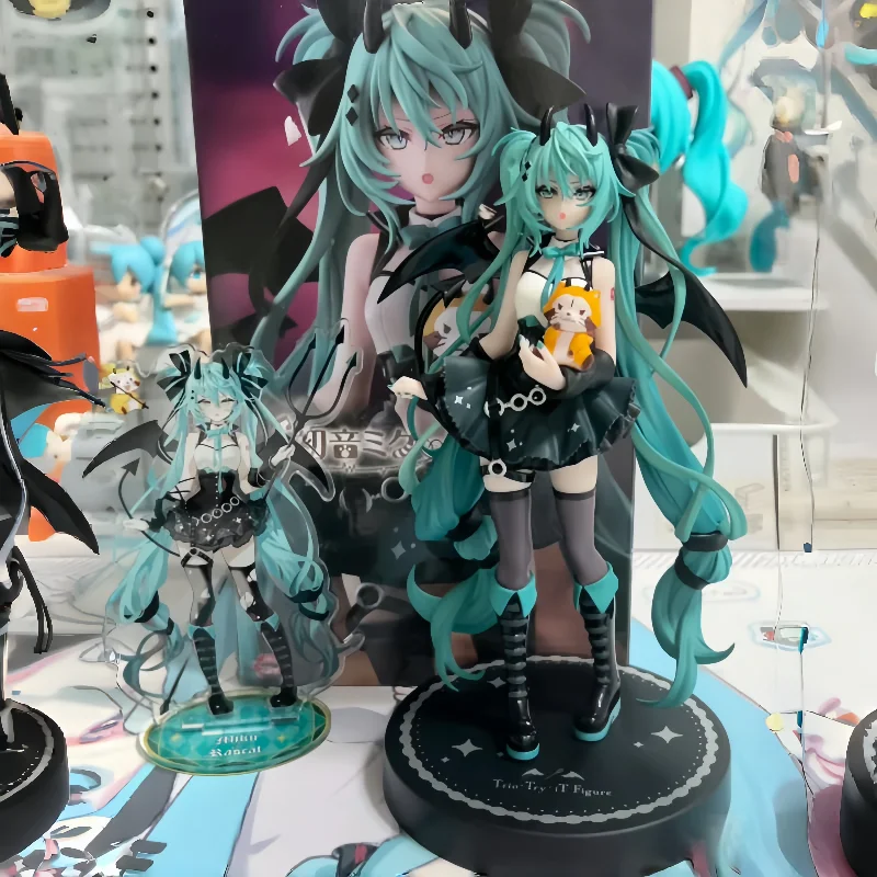 

New Original Furyu Trio-Try-It Hatsune Miku Rascal The Raccoon Anime Figure Toys Pvc Model Collection Action Figurine Doll Gift