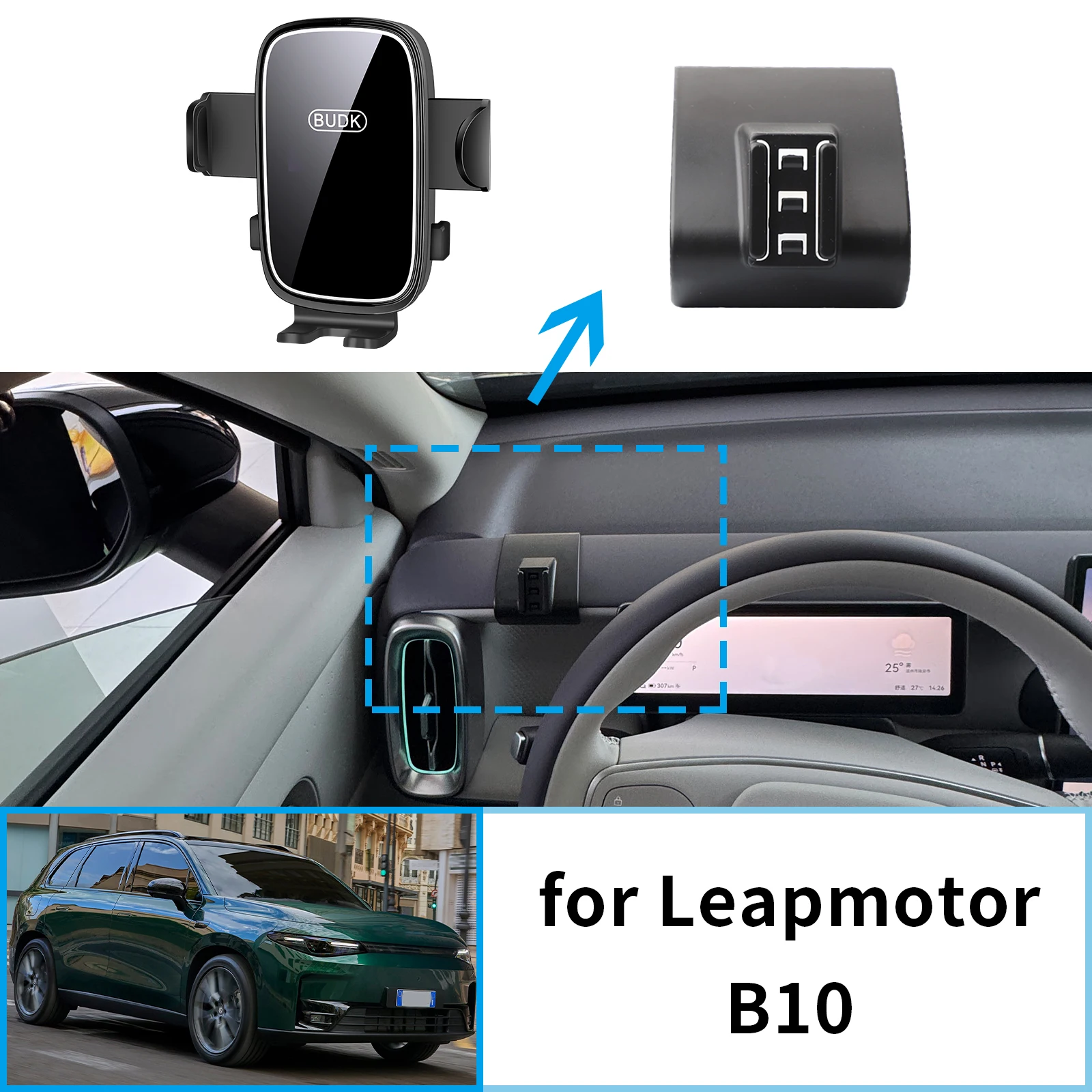 

Car Mobile Phone Holder Accessories fit for Leapmotor B10 GPS Bracket Navigation Stand Auto