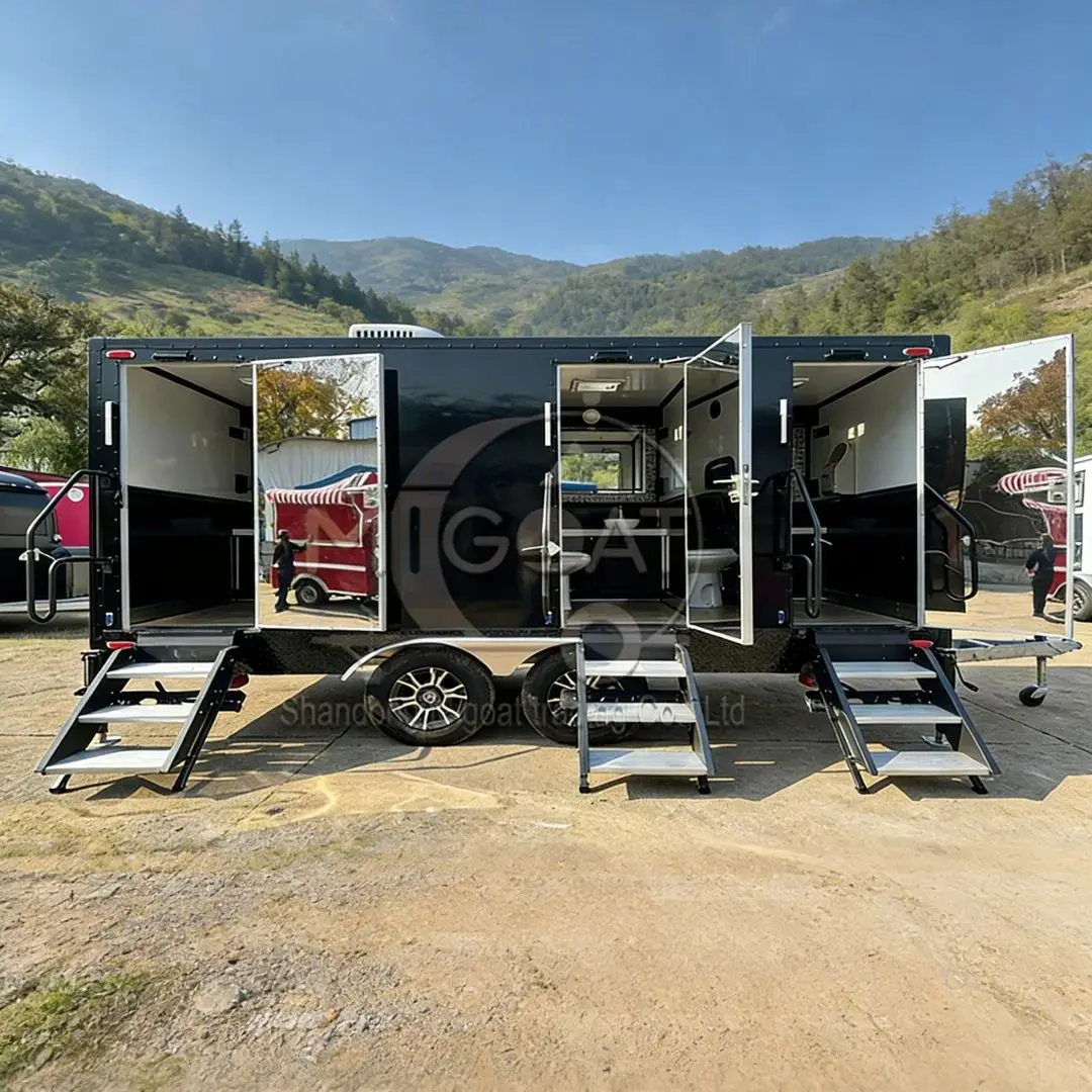 

Luxury Portable Restroom Trailer Mobile Toilet for Events Construction Sites And Emergency Use
