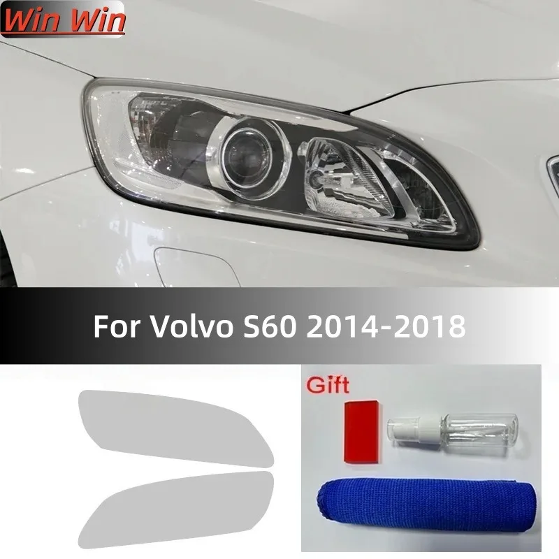 

2 шт. автомобильный передний фонарь, прозрачная наклейка из ТПУ, защитная пленка для фар для Volvo XC90 XC40 XC60 S60 S90 V60 V90, аксессуары