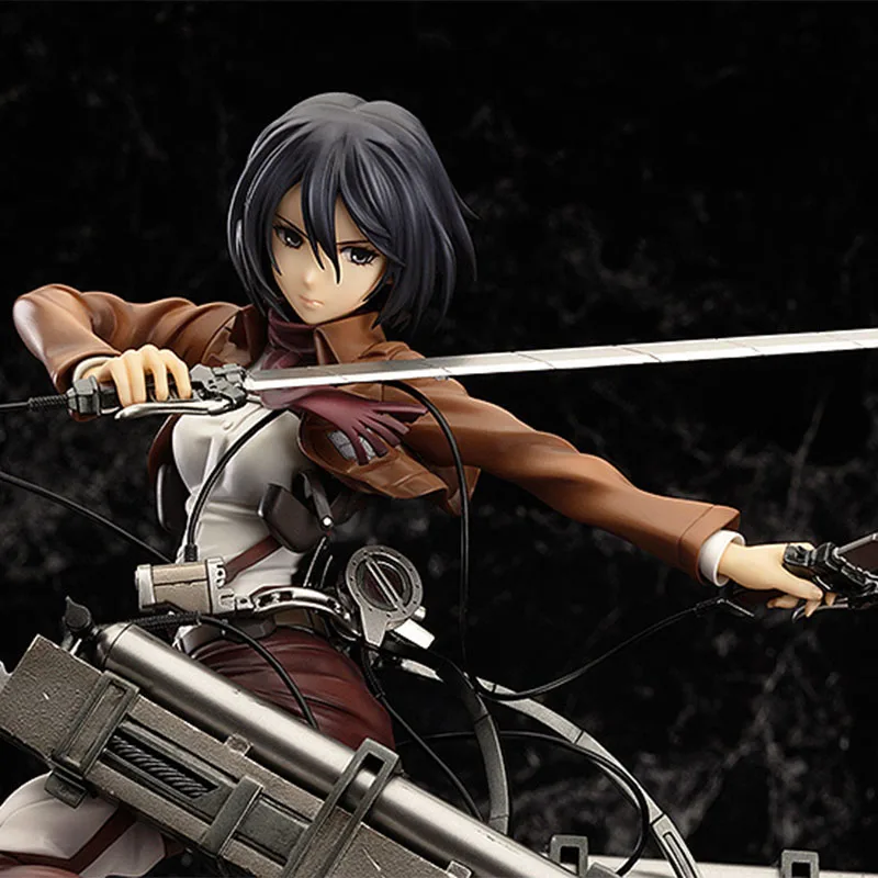 Genuine Original GSC Attack on Titan Mikasa·Ackerman PVC 1/8 28CM Action Anime Figure Collectible Model Dolls Statuette Ornament