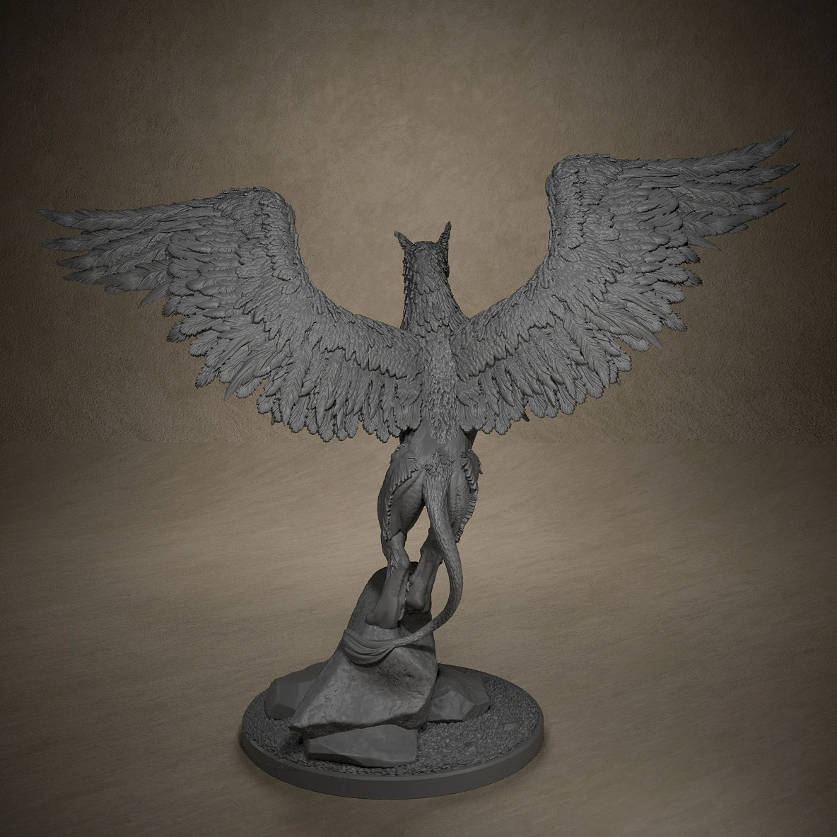 Moon grifo-miniaturas de resina, figuras en miniatura para juegos de mesa, decoraciones para sala de juegos, Halloween, regalos de navidad