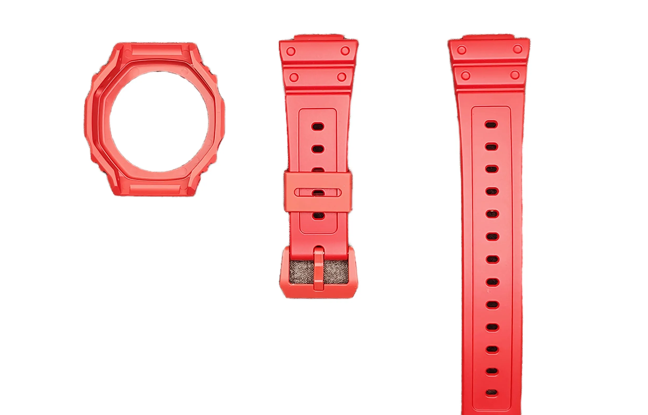 

100% new original Casioak GA2100-4A GA2110 Red resin Case Strap resin Case Set Mod Kits Strap Unisex AP