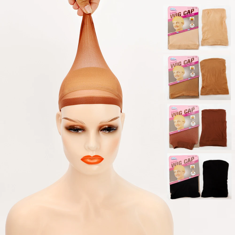

2 Pieces/Set Wig Cap Hair net for Women Hairnets Wig Nets Stretch Mesh for Wigs Free Size