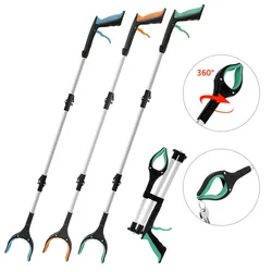 Garbage Picker Gripper With 360 ° Rotating Clip Portable Collapsible Garbage Grabber Elderly Grabbing Tool with Non-Slip Jaw