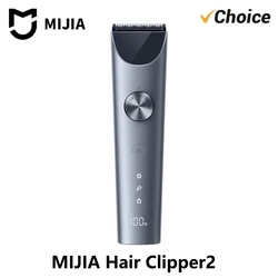 NEW MIJIA Hair Clipper 2 Cutting Machine Trimmer Professional Clippers Titanium Alloy Blade Rechargeable Barber Shaver Cutter