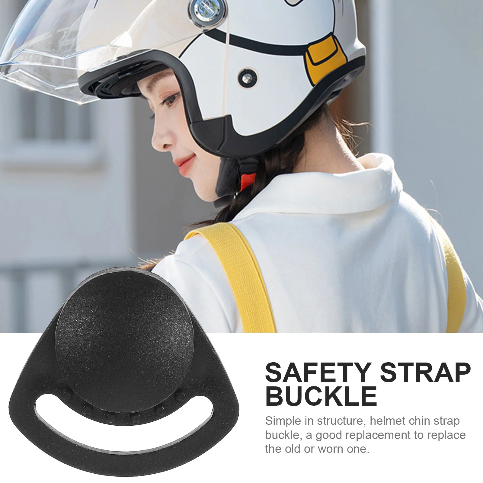 10 قطعة ABS حزام الذقن أبازيم استبدال حزام القبعة الصلبة إصلاح مشبك الأمان استبدال عدة البناء قبعة صلبة