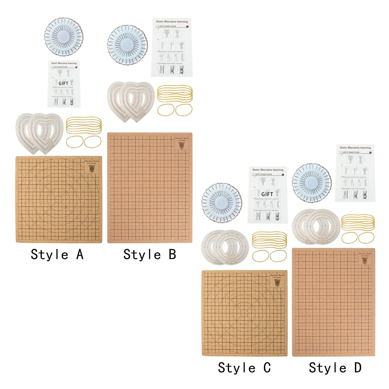 Macrame Board with Grids Bracelet Project Portable and Ruler Blocking