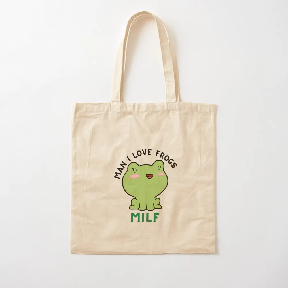 Man I Love Chill Frogs Tote Bag Canvas stote bag the tote bag luxury women