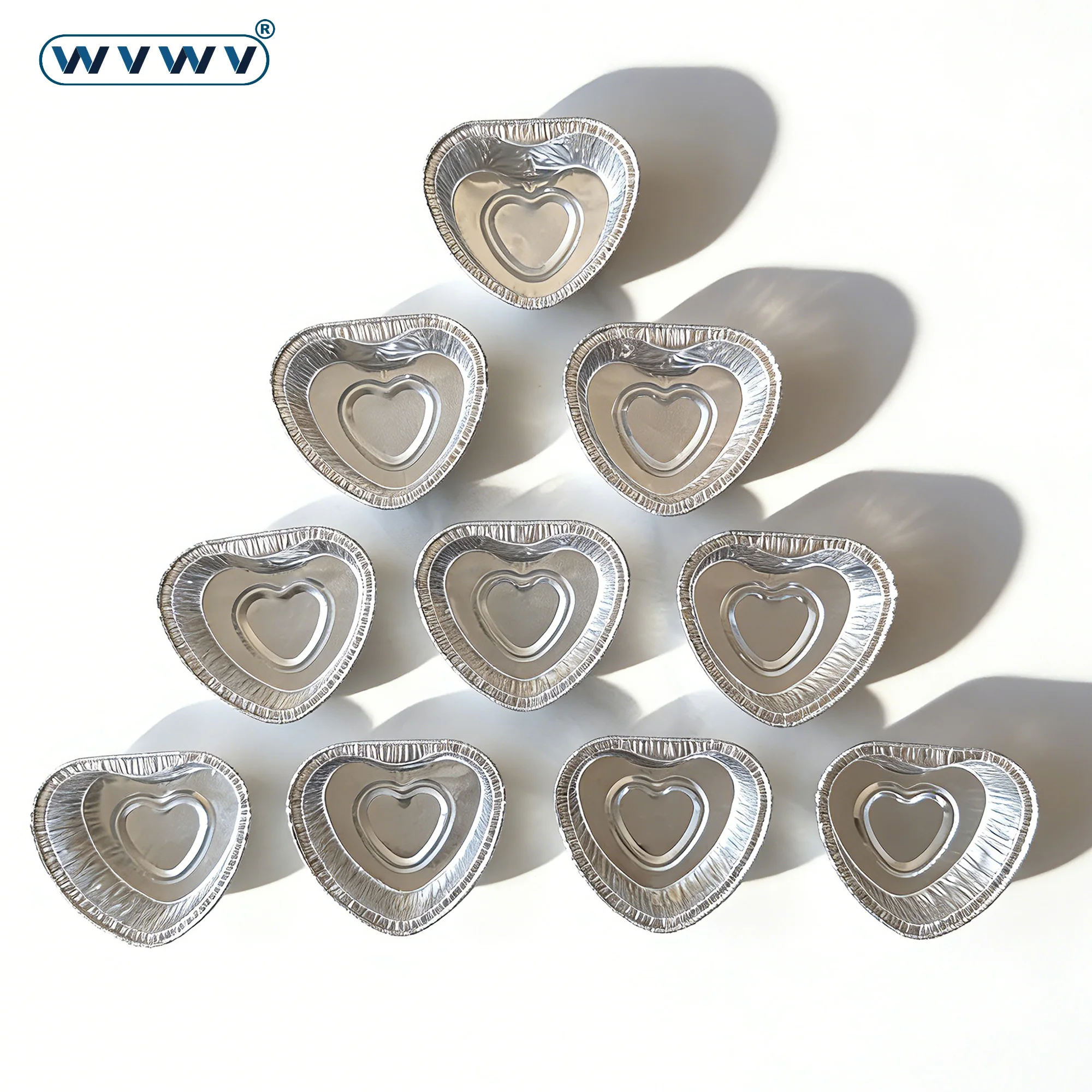 65Pcs Heart-Shaped Cake Cups, Heat-Resistant Baking Molds, Suitable for Air Fryers, Grills, Ovens, Ideal for Making Desserts, Chocolates, Cakes, and Pastries, Heart-Shaped Cake Molds, Suitable for Valentine's Day, Weddings, Mother's Day, Birthdays, Christmas