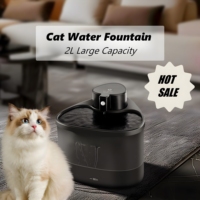 Intelligent Wireless Induction Automatic Cycle Cat Water Fountain 2L Large Volume Pet Water Dispenser Fountain For Cat and Dog