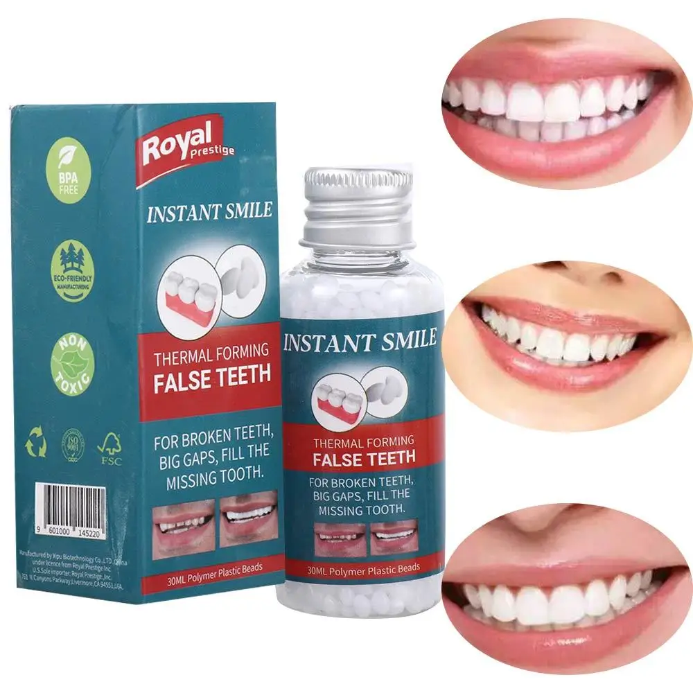 Gum Filling Material Halloween Teeth Glue Filling Teeth Glue Moldable Tooth Broken Teeth Gaps Repair Temporary Tooth Repair Kit