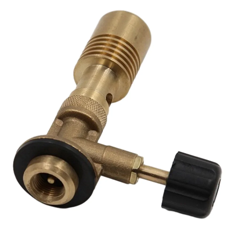 Quemador de Gas Butan de llama de latón, antorcha de fabricante de pistola portátil, quemador de laboratorio de latón ligero para acampar al aire libre/Picnic/barbacoa