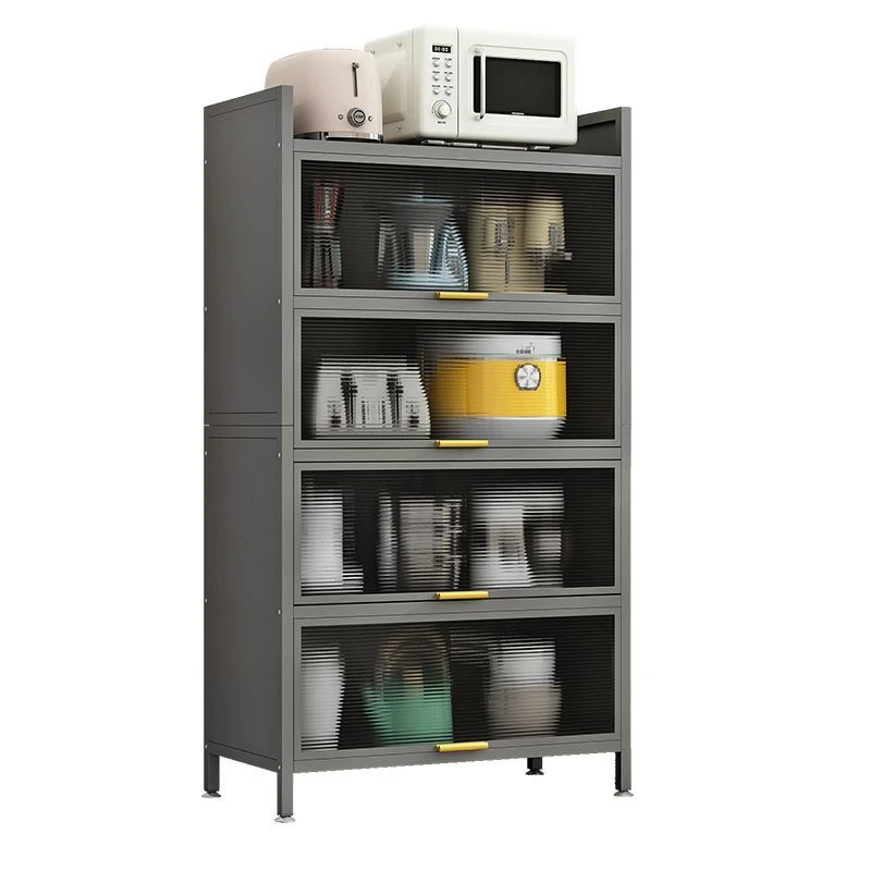 factory-outlet-upgraded-carbon-steel-kitchen-shelves-floor-standing-multifunction-tableware-storage-cabinets-five-tier-microwave