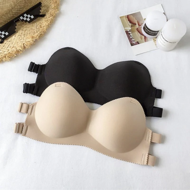 Non-Steel Ring Gathering Bra Women Bra Breathable Push UP Bras Seamless Wire Free Solid Lingerie Invisible