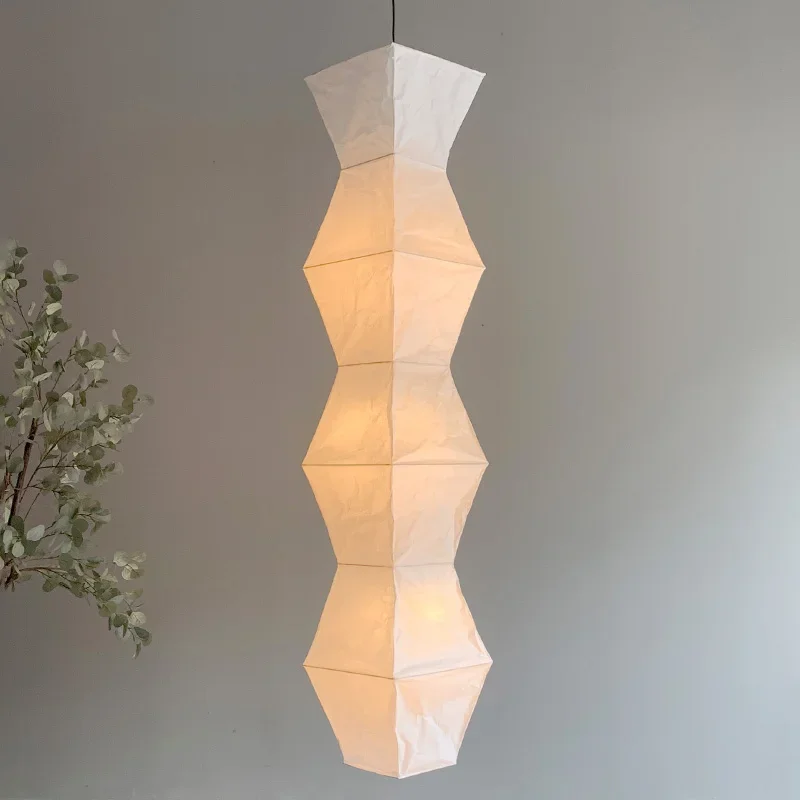 Japanese Wabi-sabi L7 Akari Noguchi Yong Pendant Lights LED Designer Rice Paper Modern Ceiling Chandelier Living/Dining Room Bar