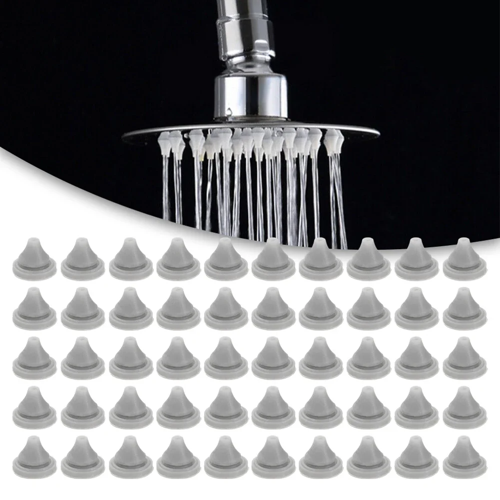 High Quality Shower Head Nozzles Replacement Shower Head Replace Parts Silicone Spray Hole Silicone Nozzle 50pcs image 6