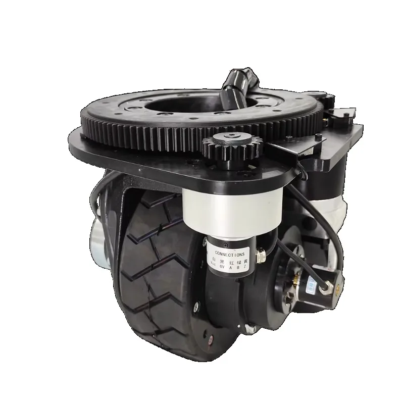 

TZBOT High Efficiency Traction Part agv Robot Vehicle 650w Dc Steering Wheel Amr Drive Wheel