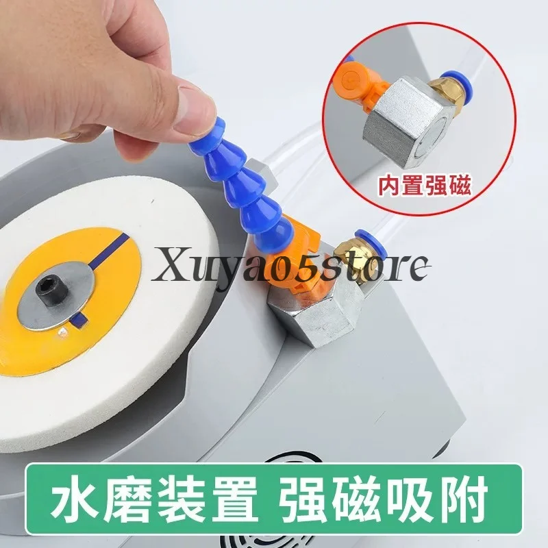Speed Adjustable Wet Machine with White Alumina Wheel & Diamond Sanding Discs
