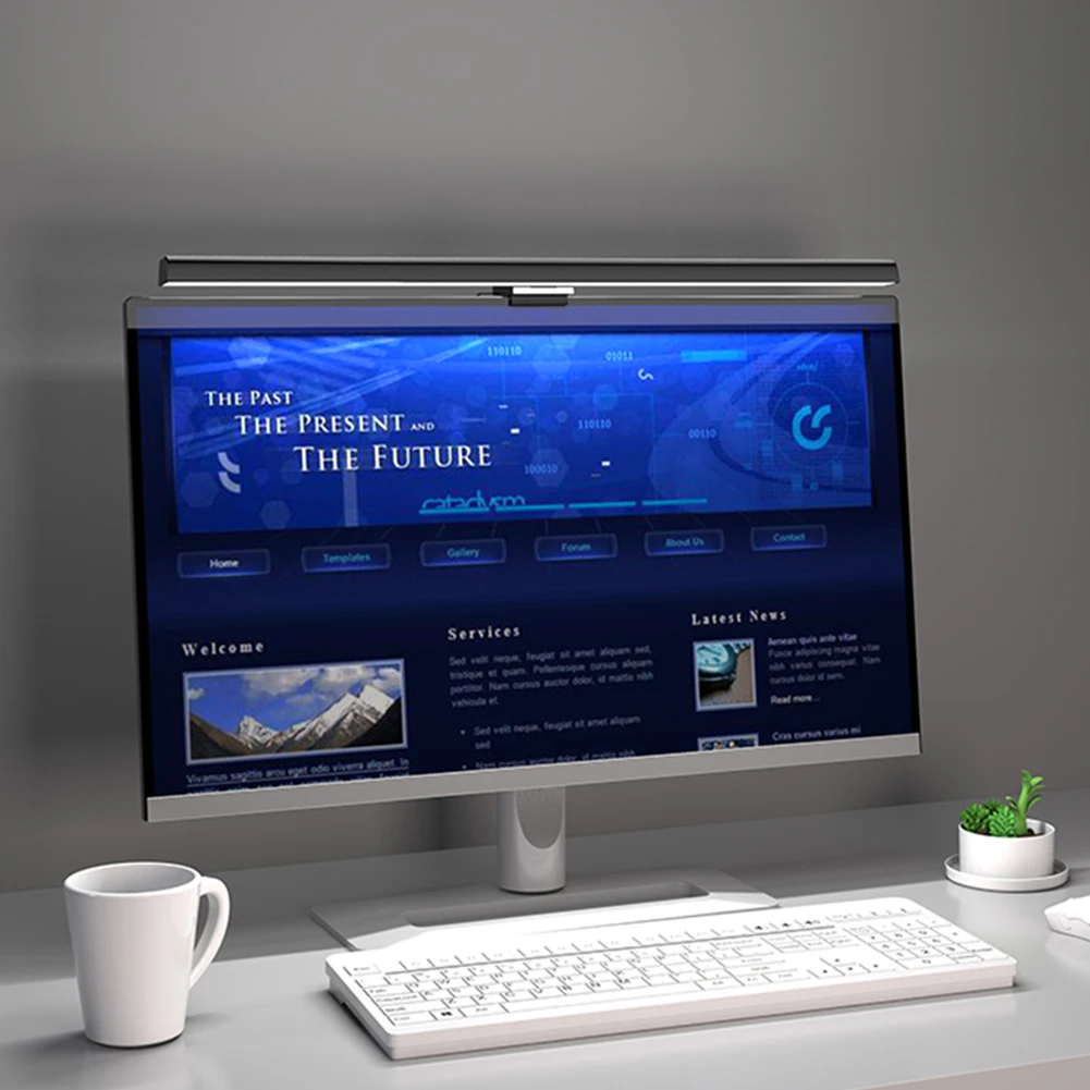 Barra de luz de monitor LED, lámpara de monitor de computadora alimentada por USB, barra de luz de pantalla para escritorio/oficina/hogar/juego