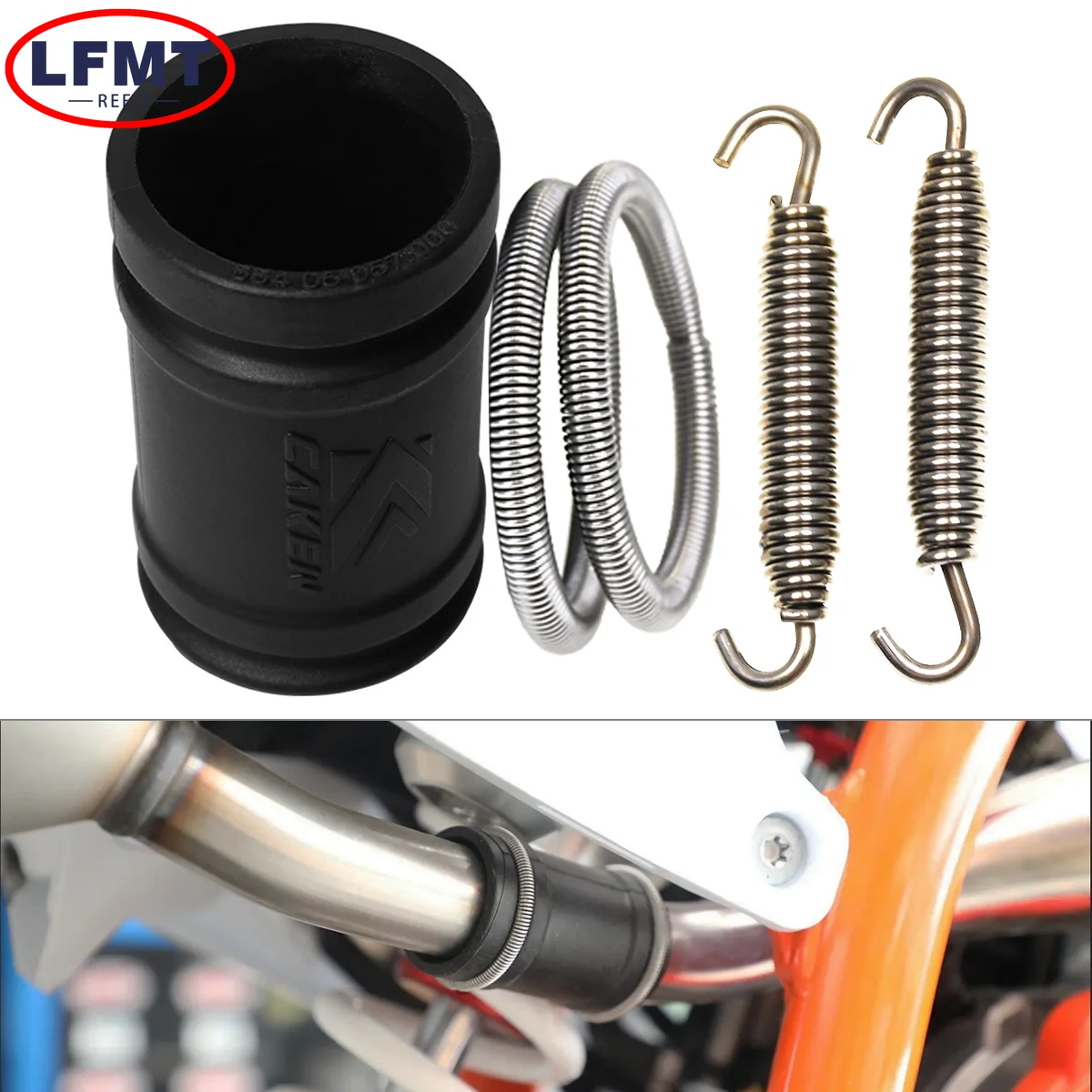 

Motorcycle Exhaust Pipe Tailpipe Seal Ring Spring Coupling Kit For KTM XC SX EXC XCW TPI 250 300 For Husqvarna TC TE TX EX EC MC