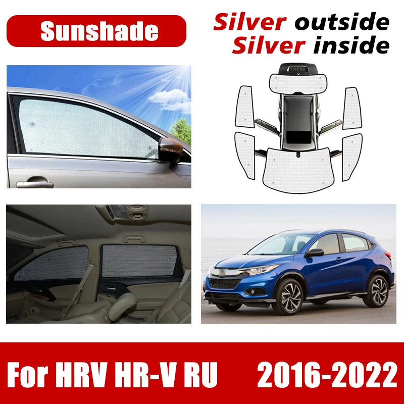 

For Honda HR V 2018 Accessories HRV HR-V RU 2016~2022 Car Window Anti-UV Sunshade Windshield Sun Coverage Covers Visor Sun Blind