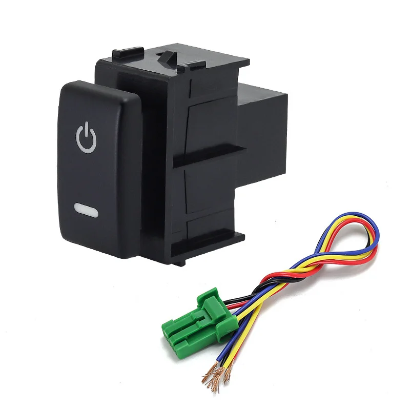 Auto  Power Dog Nanoe Light ABS OFF Switch Fan Front Fog Button With Wire for Nissan Teana Sunny X-Trail Qashqai Tiida Y61 Y62 - view 2