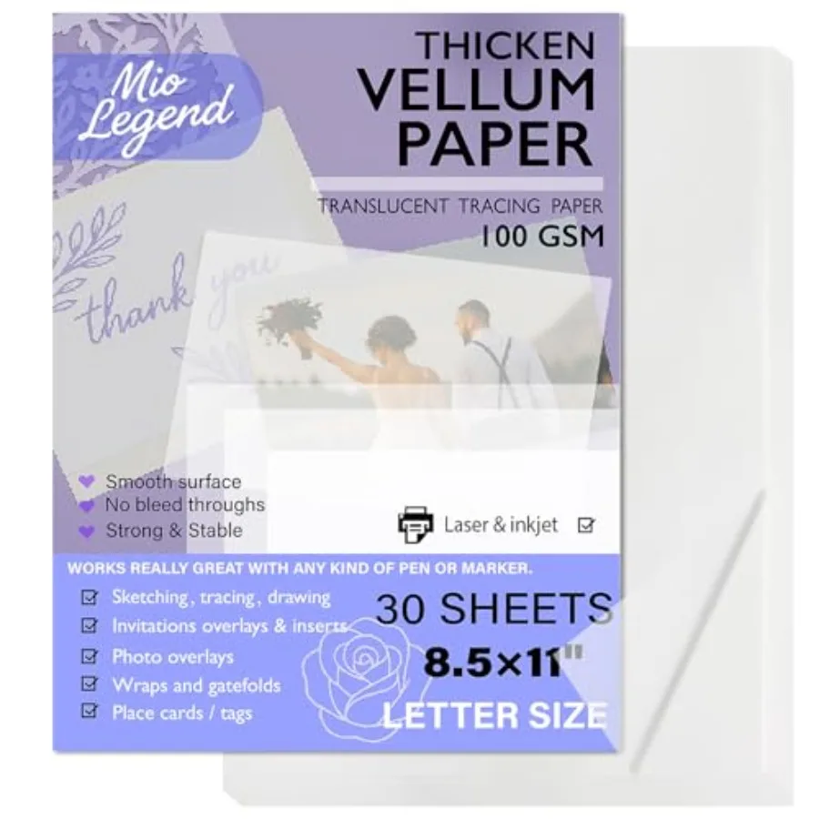 Translucent Vellum Paper for Invitations and Greetings