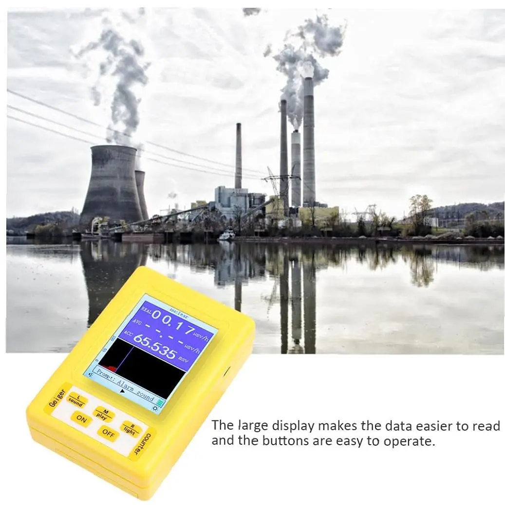 Handheld Eletromagnética Detector de Radiação Nuclear Emf Geiger Contador Completo-funcional tipo Testador Br-9a Br-9b Br-9c 2-em1