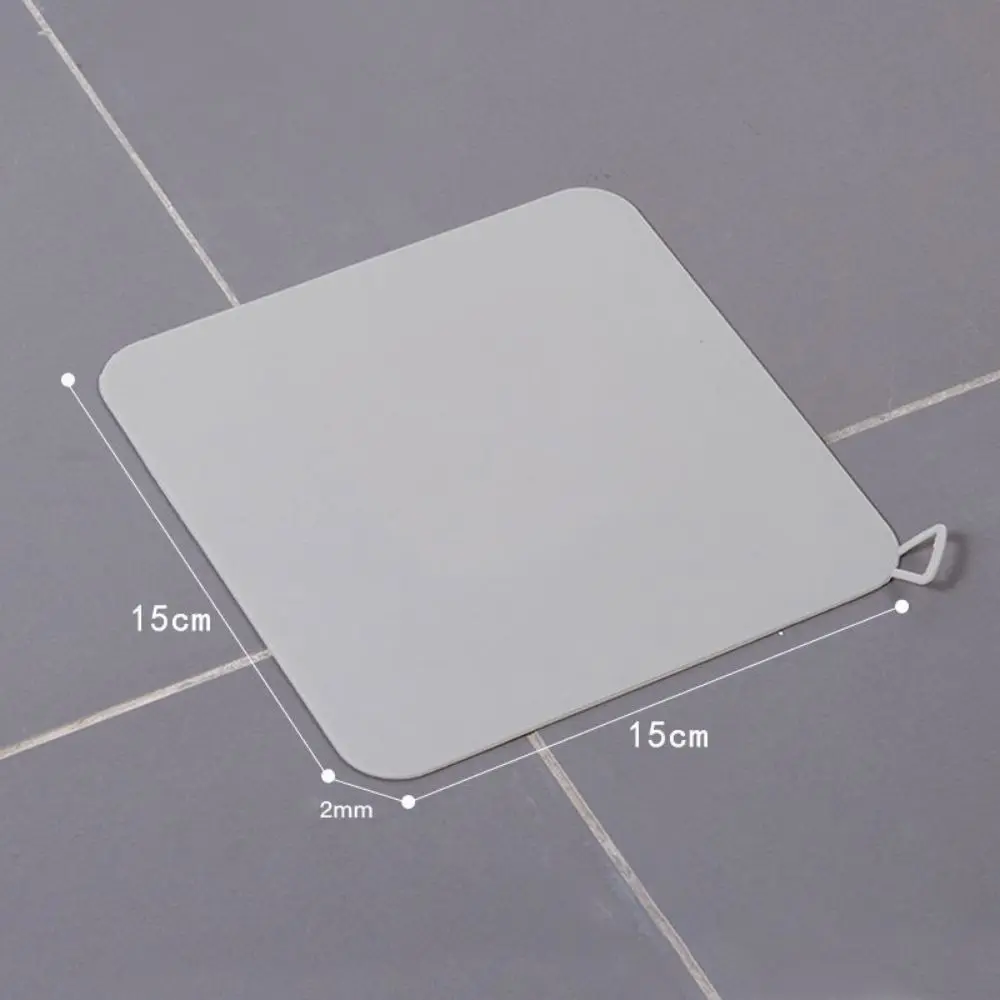 Insect-proof Thick Silicone Floor Drain Sewer Pipe Transparent Deodorant Cover Seal Invisible Design Floor Cover Household